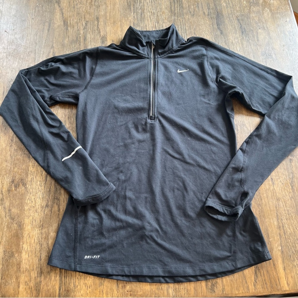 Nike Black Dri-FIT Long Sleeve Top
